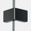 NEW TRENDY Kabina prysznicowa walk in Eventa Black Chrome. Jednoelementowa, z dodatkową ścianką 130x200 EXK-6313
